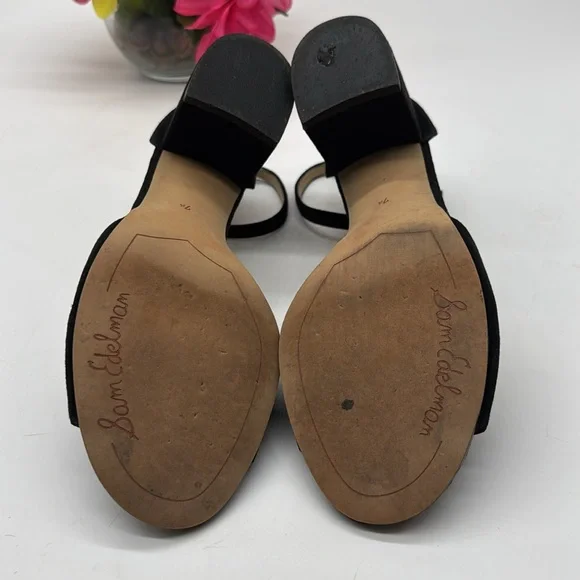 Sam Edelman Black Suede Heels - Picture 6 of 7